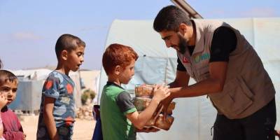 Bingöl İHH'dan İdlib'deki kamplara ekmek yardımı
