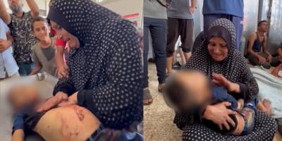 Gazze’de çocuklar son nefesini annelerinin gözü önünde veriyor