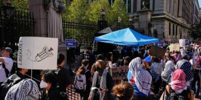 Columbia Üniversitesi'nde eğitim Gazze’ye destekle başladı