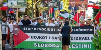 Karadağ'da Filistin'e destek gösterisi düzenlendi!
