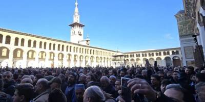 Suriyeli alim El Rifai için Emevi Camisi'nde cenaze töreni düzenlendi