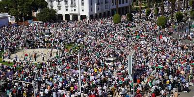 Fas’ta binlerce üniversite öğrencisi İsrail'in Gazze'deki soykırımını protesto etti
