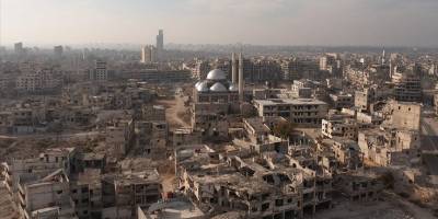 Humus'ta Esed rejiminin hayalet kente çevirdiği mahalleler görüntülendi