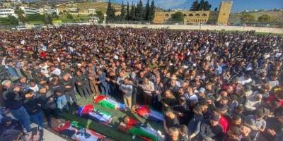 Cenin halkı işgalcilerin dün akşamki saldırılarında şehit olanları ahirete uğurladı