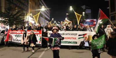Bingöl’de Gazze direnişine destek yürüyüşü
