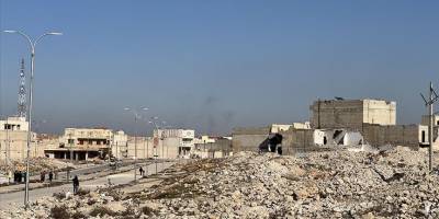 Halep'te Esed rejiminin bombalayarak harabeye çevirdiği mahalleler görüntülendi