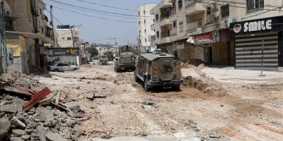 Siyonistlerin Cenin’de alt yapıyı tahrip eden harekatı sürüyor