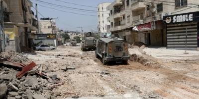 Katil İsrail, Gazze'den sonra Batı Şeria'daki altyapıyı hedef aldı