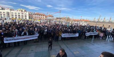 Gazze'ye göz diken Trump Konya'da protesto edildi