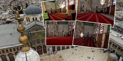 Türkiye'nin Emevi Camii için ürettiği halılar Şam'a ulaştı