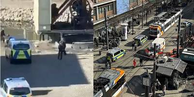 Almanya'da araç kalabalığın arasına daldı