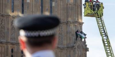 İngiltere'de Big Ben'e tırmanarak Filistin bayrağı açan protestocu mahkemeye çıkarılacak