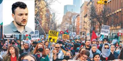 ABD'de yüzlerce insan Filistinli Mahmud için sokaklara indi