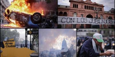 Arjantin'de hükümet karşıtı protestolarda 20 kişi yaralandı, 103 kişi gözaltına alındı  