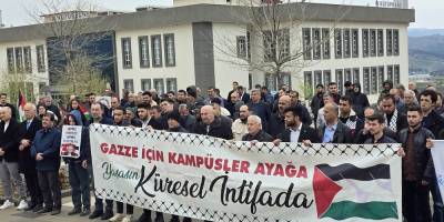 Sütçü İmam Üniversitesi’nde siyonist çete telin edildi