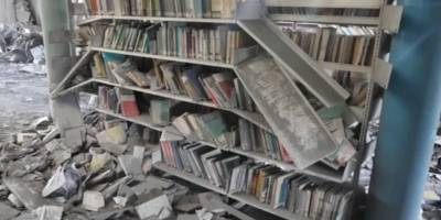 Gazze'de bir milyondan fazla kitap soykırım savaşının kurbanı oldu