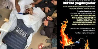 Filistin İçin Gazeteciler Dayanışması Platformu'ndan "Ekranlarınızı Karartın!" çağrısı