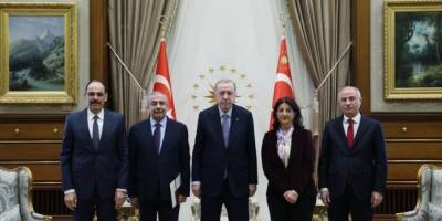 Beştepe'de tarihi görüşme: Erdoğan DEM heyetini kabul etti