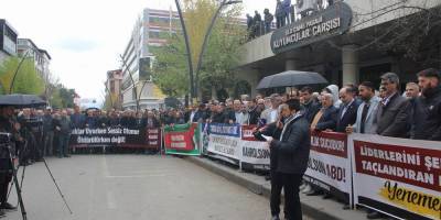 Bingöl’de katil İsrail’in katliamları lanetlendi