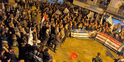 Tatvan’da Gazze’ye destek eylemi yapıldı  