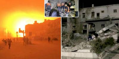 Siyonist katiller Gazze'deki son hastaneyi de bombaladı