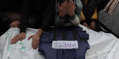 Fransız gazeteciler, katil İsrail'in hedefi olan Gazzeli meslektaşları için destek gösterisi yapacak