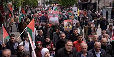 Batı Şeria'da "Filistin Esirler Günü" münasebetiyle gösteriler düzenlendi