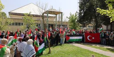 Uludağ Üniversitesi'nde Filistin eylemi