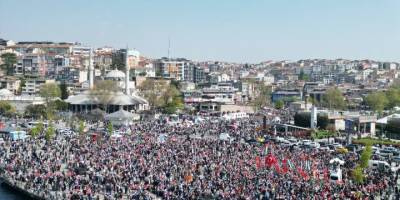 Üsküdar Gazze için yürüdü