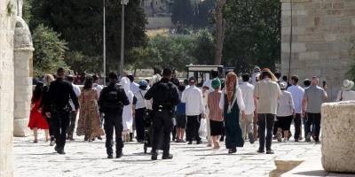 Filistin topraklarını gasbeden Siyonist yerleşimciler Mescid-i Aksa'ya baskın düzenledi  