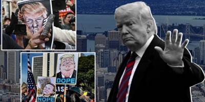 Binlerce kişi 'ABD yanlış yolda' deyip Trump'ın icraatlarına isyan etti