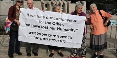 Holokostan kurtulan yahudiler, Filistin’de yaşananlar nedeniyle İsrail’i protesto etti