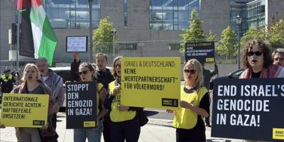 Berlin'de İsrail Cumhurbaşkanı Herzog'un ziyareti protesto edildi