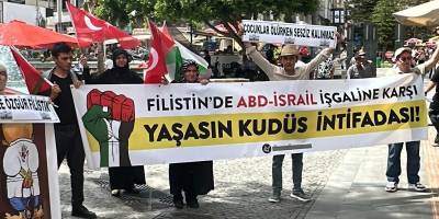 Antalya'da sağlık çalışanları Gazze soykırımını protesto etti