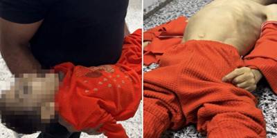 Gazzeli Mustafa'nın minik bedeni açlığa daha fazla dayanamadı