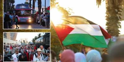 Tunus’tan hareket eden “Mağrip Direniş Konvoyu” Gazze'ye doğru yola çıktı