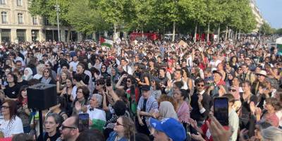 Paris'te "Madleen" gönüllülerinin serbest bırakılması için gösteri yapıldı