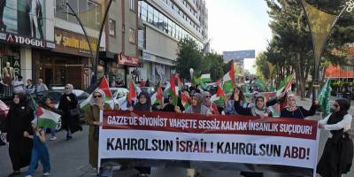 Bingöllü kadınlardan Küresel Gazze Yürüyüşü