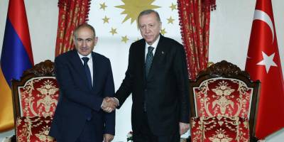 Cumhurbaşkanı Erdoğan Ermenistan Başbakanı Paşinyan'ı kabul etti