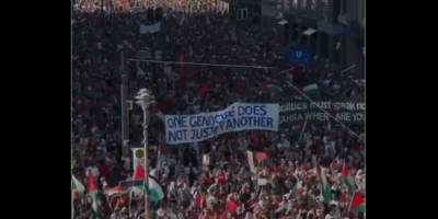 Berlin’de onbinler Gazze için yürüdü