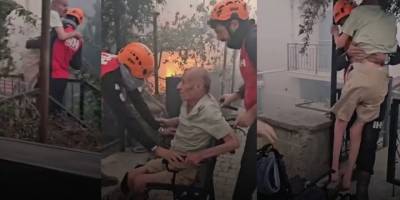 İzmir'de İHH ekipleri engelli vatandaşı alevlerin arasından kurtardı