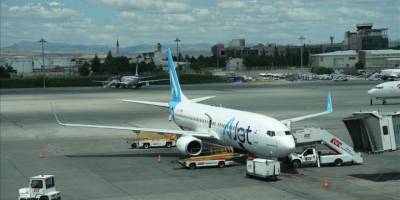 Ankara'dan Şam'a ilk uçuş gerçekleştirildi