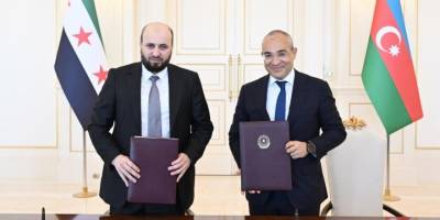 SOCAR ile Suriye hükümeti arasında mutabakat zaptı imzalandı
