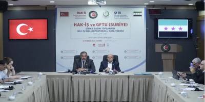 HAK-İŞ ile Suriye Sendikalar Federasyonu arasında anlaşma!