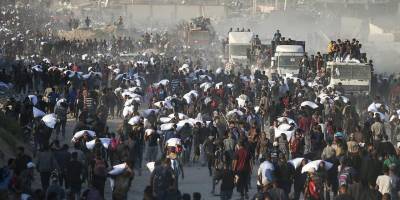 Gazze'de görev yapan eski ABD'li subay, yardım dağıtımlarını Açlık Oyunları romanına benzetti