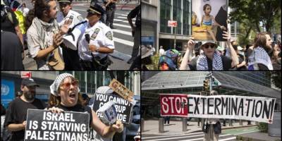 Soykırımcı İsrail'in Gazze’deki katliamları ABD’de protesto edildi