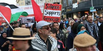 Avusturya'da Filistin'e destek gösterisinde İsrail'e yaptırım uygulanması istendi