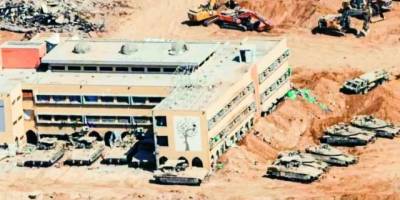 Siyonistler Gazze'eki okulları işgal üssüne çevirdi