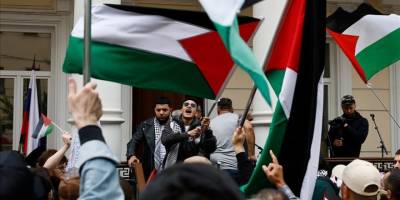 Rusya'da Filistin halkına destek amacıyla etkinlik yapıldı