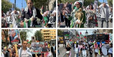 Siyonist İsrail'in Gazze'ye saldırıları Paris ve İsveç'te protesto edildi